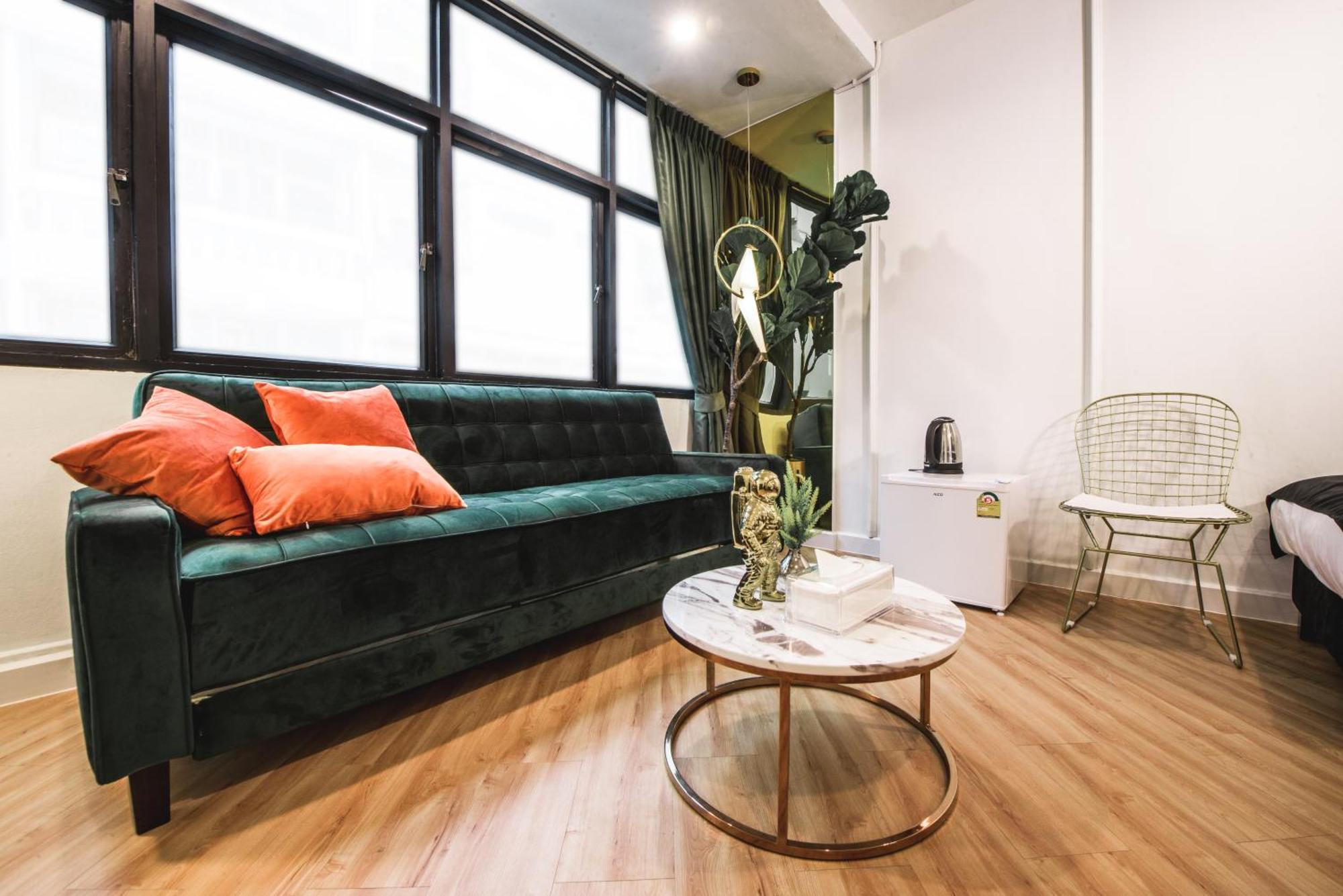 Theme Boutique Hotel Bangkok Makkasan Стая снимка